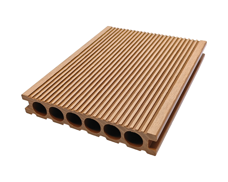 25厚圆孔直纹塑木地板