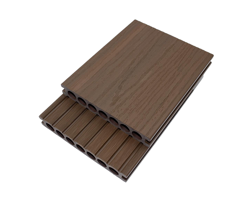 胡桃色共挤塑木地板